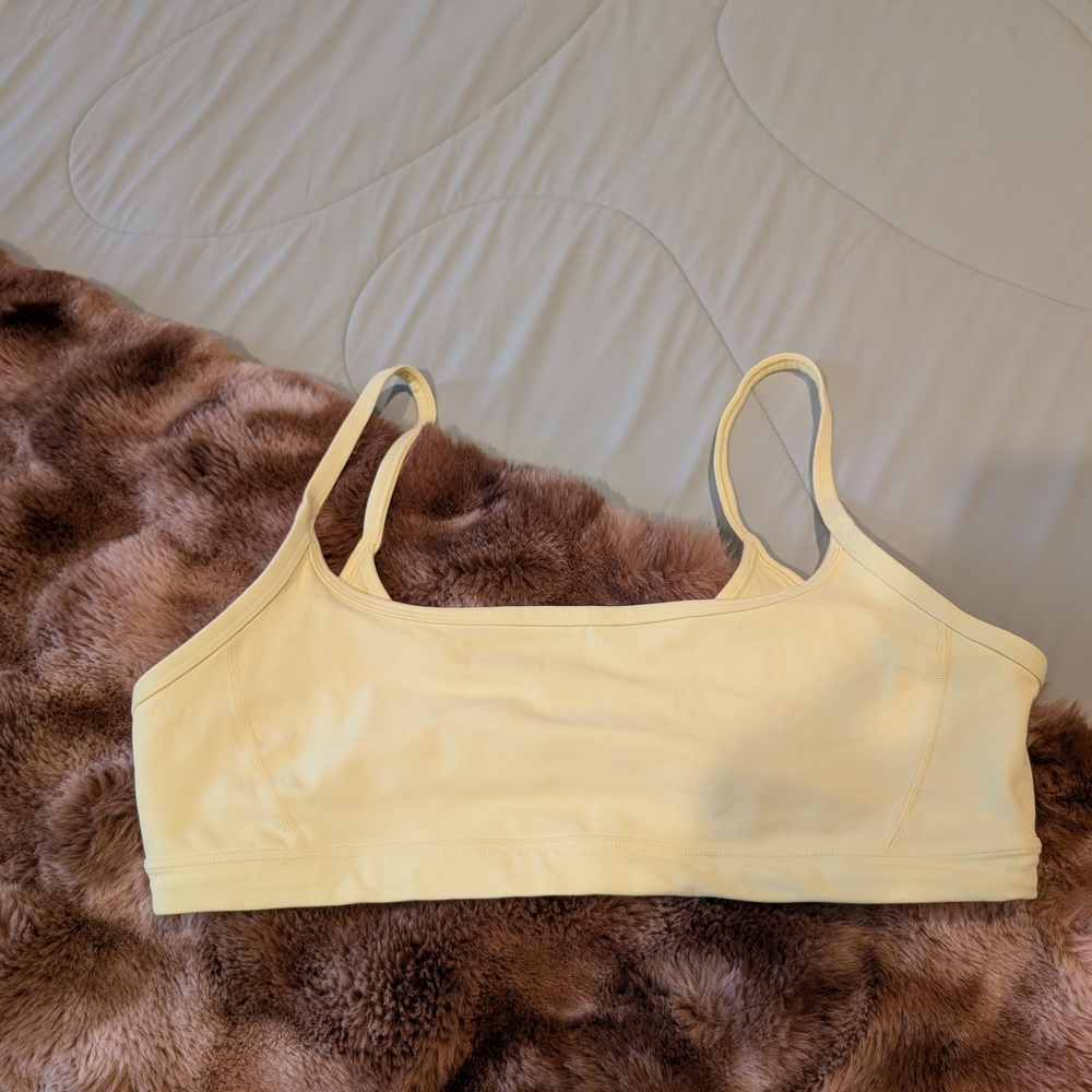 Athleta Butter Yellow Sports Bra